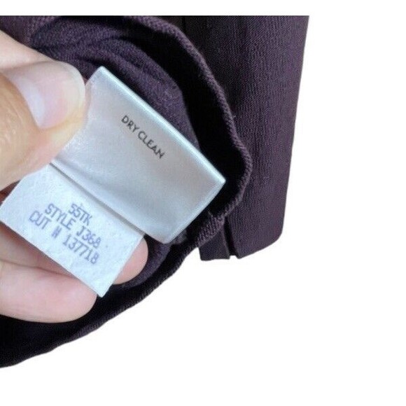 Eileen Fisher Jacket Women Small Merlot Full Zip Viscose Nylon Spandex Made USA - Picture 10 of 13